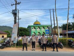 Personel Polres Tapanuli Tengah Lakukan Pengamanan Sholat Idul Fitri 1446 Hijriah
