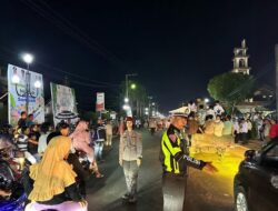 85 Personel Polres Tapteng Amankan Pawai Takbiran Idul Fitri 1446 Hijriah