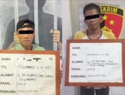 Dua Pencuri Ratusan Bungkus Rokok  Dibekuk Polisi