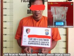 Polisi Amankan Pelaku Dan 5,82 Gram Sabu di Desa Sei Meranti