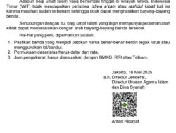 Kemenag RI Keluarkan Pemberitahuan Peristiwa Pergeseran Arah Kiblat 