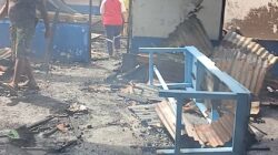 Kantor Desa Namo Tualang Kabupaten Deli Serdang Hangus Terbakar Api