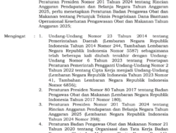 BPOM Terbitkan Peraturan Nomor 1 Tahun 2025 Tentang Petunjuk Teknis Pengelolaan Dana Bantuan Operasional Kesehatan