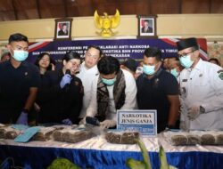 BNNP Jawa Timur Musnahkan Barang Bukti 6.869,09 Gram Sabu dan 10.608,41 Gram Ganja