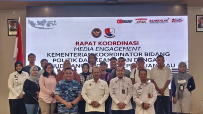 Kemenko Polkam Bahas Indeks Kemerdekaan Pers, Marsda TNI Eko Dono : Kerja Pers di Lindungi Undang-Undang