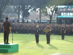 Tingkatkan Kedisiplinan Pegawai, Jam-Was Pimpin Apel Gabungan Konsolidasi Internal 