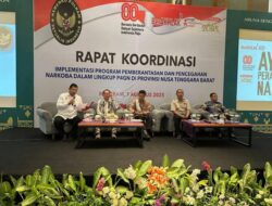 Dalam Rapat Koordinasi Implementasi P4GN di Lombok : Peredaran Narkotika di NTB Turun Signifikan