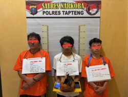 SatRes Narkoba Polres Tapanuli Tengah Ringkus Tiga Pengedar Ganja