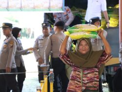 Polres Tapanuli Tengah Gelar Gerakan Pangan Murah, Ratusan Karung Beras Ludes Terjual