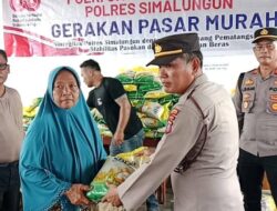 Polsek Bosar Maligas Gelar Pasar Murah Sembako Dengan Harga Terjangkau