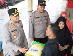 Polri Stabilkan Harga Beras, Polres Tapteng Gelar Pangan Murah di Pasar Onan Hajoran
