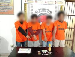 Sat Narkoba Polres Simalungun Bongkar Jaringan Narkoba, Empat Pelaku Diamankan