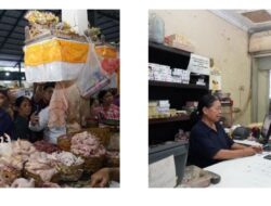 Mendag Busan Tinjau Pasar Nyanggelan : Pastikan Harga Bapok Terkendali