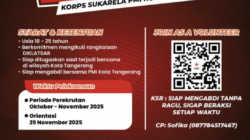 Yang Mau Daftar Relawan PMI Kota Tangerang, Ini Syaratnya
