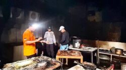 Polres Tanjungbalai Amankan Lokasi Kebakaran Ruko Bale Coffee & Fitness