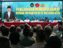 Pada Prajurit TNI dan Polri di Aceh, Ini Pesan Presiden Melalui Menko Polkam
