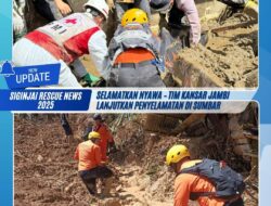 Tim Kansar Jambi dan Tim SAR Gabungan Terus Lanjutkan Pencarian Korban Bencana di Sumatera Barat