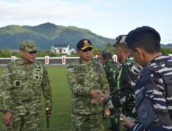 Danrem 023/KS Sambut Kunjungan Presiden RI dan Panglima TNI ke Korban Bencana