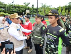 Prajurit Korem 091/ASN Perkuat Kesiapsiagaan Hadapi Musim Hujan Lewat Simulasi Bencana Hidrometeorologi