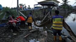 BNPB Bersama Pemkab Langkat dan Elemen Masyarakat Percepat Penanganan Banjir di 2 Kecamatan 