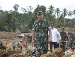 Pangdam I/BB di Dampingi Danrem 023/KS Tinjau Lokasi Bencana di Garoga Tapsel