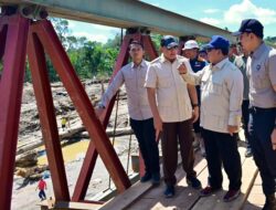 Presiden Prabowo Kawal Pembangunan Jembatan Bailey di Tapanuli Selatan