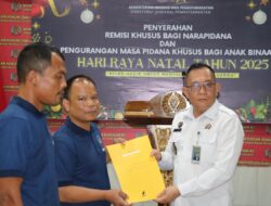 51 WB Lapas Rantauprapat Dapatkan Remisi Khusus Natal, 1 Orang Bebas