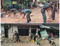 Prajurit Korem 023/KS Terus Bergerak Bantu Pemulihan Pasca Banjir Bandang dan Tanah Longsor di Sibolga–Tapteng