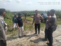 Kapolsek Tanah Jawa Monitoring Program Ketahanan Pangan Jagung di Kebun PTPN IV Tonduhan Jelang Panen Serentak