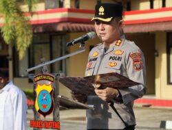 Pimpin Apel Perdana, Kapolres Tapteng AKBP Alan Haikel Tekankan Empati Bencana dan Integritas Anggota
