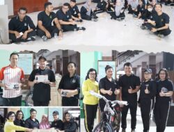 Ratusan Pegawai Senam Sehat dan Doorprize Bersama Kajati Sumut Dr. Harli Siregar