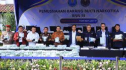 BNN-RI Musnahkan Barang Bukti 103 Kg Narkotika dan 990 mm Cairan MDMB-4EN-PINACA