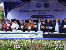 BNN-RI Musnahkan Barang Bukti 103 Kg Narkotika dan 990 mm Cairan MDMB-4EN-PINACA