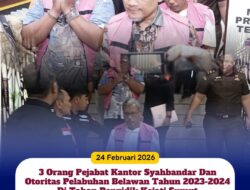 Kejati Sumut Tetapkan 3 Tersangka Kasus Korupsi PNBP di Pelabuhan Belawan