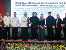 Terima Kunker Reses Komisi XIII DPR RI, Kanwil Kemenkum Jateng Tegaskan Komitmen Supremasi Hukum
