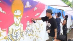 HUT Kota Tangerang, Lomba Mural di Kreo Selatan Kecamatan Larangan