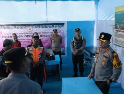 Kapolres Tapteng Cek Pos Pelayanan Poriaha: Arus Lalu Lintas Terpantau Sepi