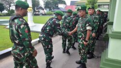 Danrem 091/ASN Pimpin Apel Pagi dan Halal Bihalal