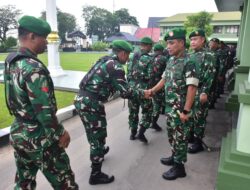 Danrem 091/ASN Pimpin Apel Pagi dan Halal Bihalal