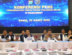 Grebek Judi Online Raup Omzet Diduga Rp.7 Miliar, Polda Sumut Sita Puluhan Perangkat dan Rekening
