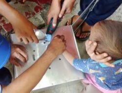 Dramatis…Penyelamatan Balita Terjepit Oven Kue
