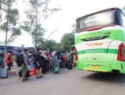 Tercatat…Terminal Poris Plawad Kota Tangerang Alami Lonjakan Arus Balik
