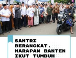 Wagub Banten Lepas Lebih 1200 Santri Belajar di Lirboyo