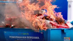 Bea Cukai Banten dan Kejaksaan Musnahkan 26 Juta Batang Rokok Ilegal