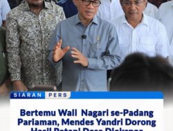 Mendes Yandri Dorong Hasil Petani Desa Se-Padang Pariaman di Ekspor Ke Pasar Global