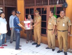 Lurah Larangan Selatan Monitoring Pengerjaan Fisik Bedah Rumah