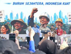 Mayday, Presiden Prabowo Bersama 400 Ribu Massa Buruh