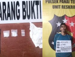 Ipul di Tangkap Polisi Bawa Sabu di Kebun Rambutan 