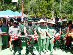 Pangdam I/BB Dampingi KASAD Resmikan Jembatan Modular Type 21 di Desa Lubuk Ampolu
