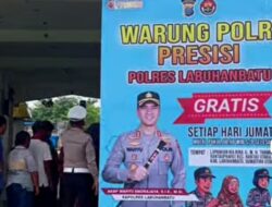 Polres Labuhanbatu Bagikan 350 Porsi Makanan Gratis untuk Masyarakat